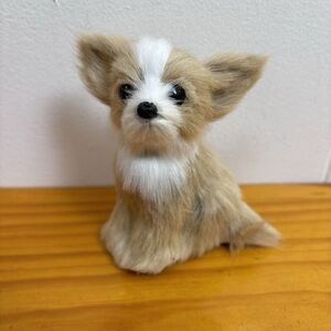 Chihuahua Puppy Fur Plush‎ Christmas Holiday Tree Ornament NEW